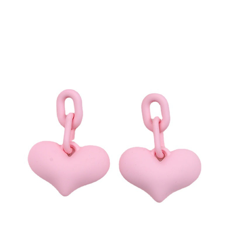 Wholesale Valentine's Day Love Spray Painted Acrylic Earrings